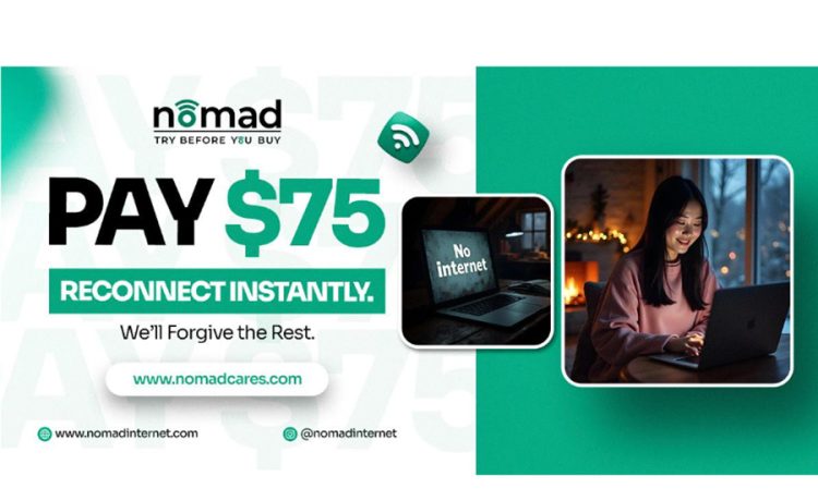 Nomad Internet Unveils NomadCares $75 Redemption Program